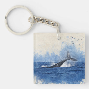 Porte-clés Baleines en Oiseaux de mer à distance Décor Cadeau