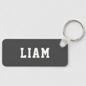 Porte-clés Balise de nom du sac à dos simple personnalisé Gre (Recto)