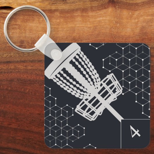 Porte-clés Balise de sac de golf du disque (Recto)