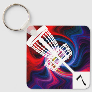 Porte-clés Balise de sac de golf du disque
