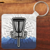 Porte-clés Balise de sac de golf sur disque personnalisable (Verso)