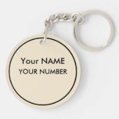 Porte-clés BALISE D'IDENTIFICATEUR DE BASE-BALLE OU Porte - c (Dos)