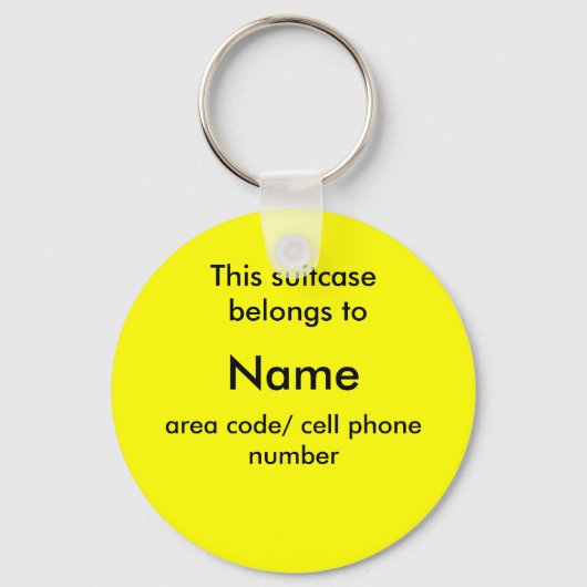 Porte-clés balise ID de valise (Recto)