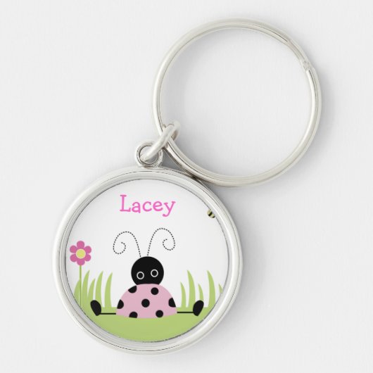 Porte-clés Balise Little Ladybugs Premium Favor or Name (Devant)