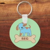 Porte-clés Balise Nom du chien (Recto)