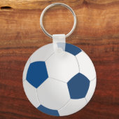 Porte-clés Balle bleue et blanche (Recto)