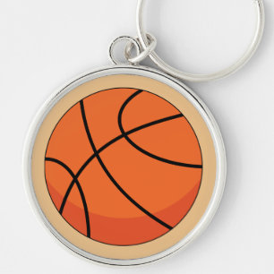 Porte-clés Balle de basket-ball en dessin
