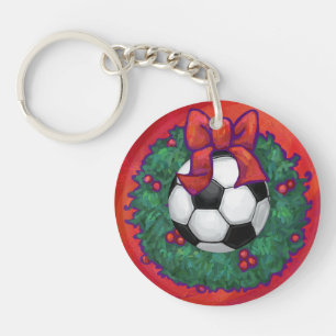 Porte-clés Balle de football Noël