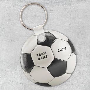 Porte-clés Balle de Football Nom de l'équipe per