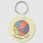 Porte-clés Balle de plage (Recto)