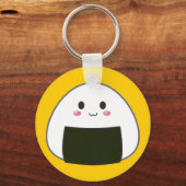 Porte-clés Balle de riz Kawaii "Onigiri" (Recto)