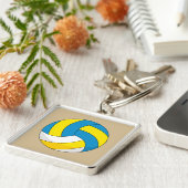 Porte-clés Balle de volley-ball en dessin (Côté)