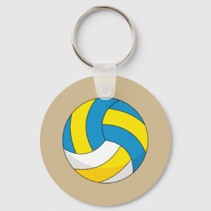 Porte-clés Balle de volley-ball en dessin