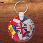 Porte-clés Balle internationale de football (Recto)