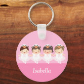 Porte-clés Ballerina Ballerina BALLET De Cygne Mignonne Pour (Recto)