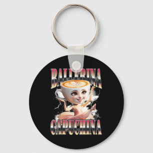 Porte-clés Ballerina Capuchina Funny Italien Brainrot meme Hu