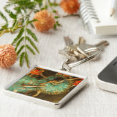 Porte-clés Ballerina Dance Green Dancer Edger Degas Peinture (Côté)