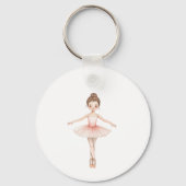 Porte-clés Ballerina Girl Personalized (Verso)