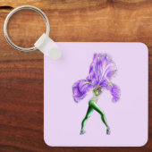 Porte-clés Ballerina Iris Flower Ballet Dancer Porte - clé (Recto)