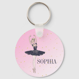 Porte-clés Ballerina Personal Pink Gold