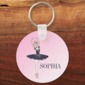 Porte-clés Ballerina Personal Pink Gold (Recto)