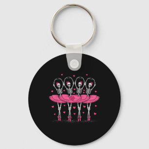 Porte-clés Ballerina Skeleton Dance Funny Halloween Ballet
