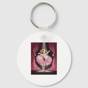 Porte-clés Ballerine Beagle � Danse de chien drôle