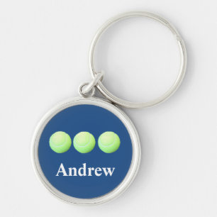 Porte-clés Balles de tennis personnalisées dans une rangée
