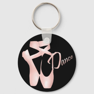 Porte-clés Ballet Ballerina Pink Pointe Shoes Dance Basic