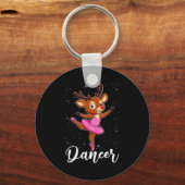Porte-clés Ballet Dancer Reindeer Ballerinas Christmas Pjs Wo (Recto)
