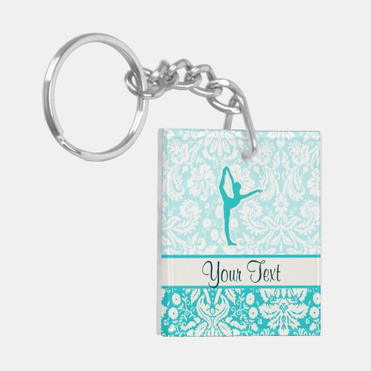 Porte-clés Ballet turquoise (Devant gauche)
