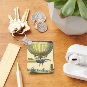Porte-clés Ballon à air chaud à vapeur de science-fiction vin