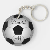 Porte-clés Ballon de football, personnalisé (Dos)