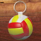 Porte-clés Ballon de volley-ball 3D (Recto)
