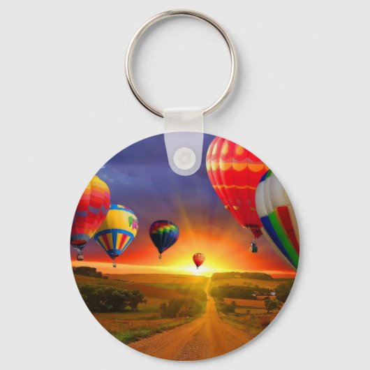 Porte-clés Ballons à air chaud (Recto)