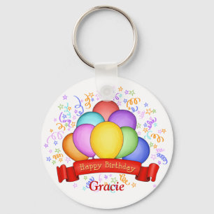 Porte-clés Ballons d'anniversaire et Porte - clé de bannièr