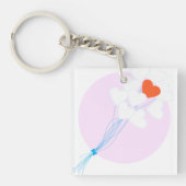 Porte-clés Ballons de coeur (Devant)