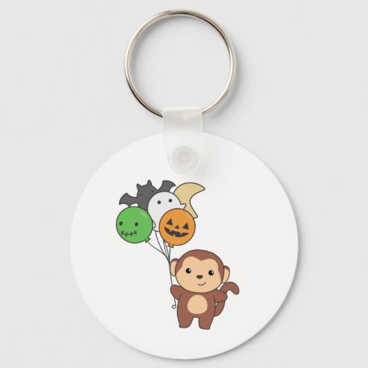 Porte-clés Ballons d'Halloween singes pour enfants singes mig (Recto)