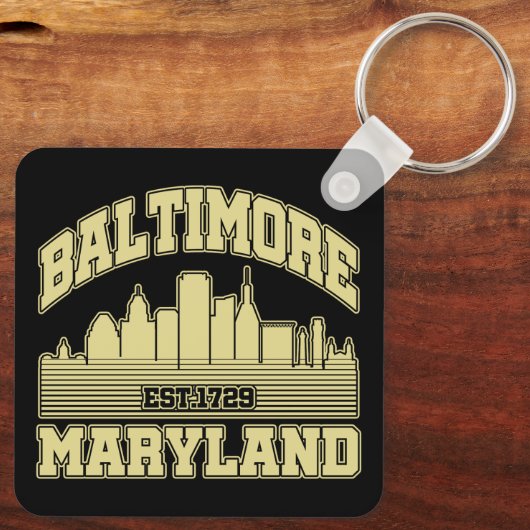 Porte-clés Baltimore, Maryland (Verso)