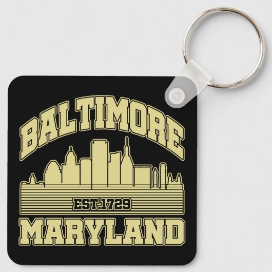 Porte-clés Baltimore, Maryland (Dos)