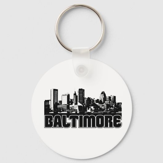 Porte-clés Baltimore Skyline (Recto)