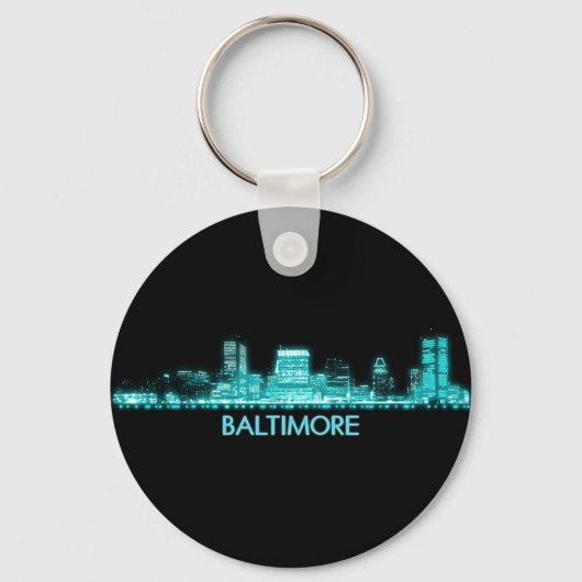 Porte-clés Baltimore Skyline (Recto)