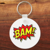 PORTE-CLÉS BAM COMICBOOK SONS ACTIONS LOUD COMICS CARTOONS (Recto)