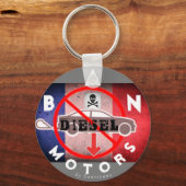 Porte-clés Ban Diesel Motors - rond (Recto)