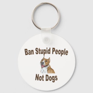 Porte-clés Ban Stupid People Carnet