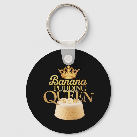 Porte-clés Banana Pudding Queen Design ultime pour dessert (Recto)
