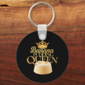 Porte-clés Banana Pudding Queen Design ultime pour dessert (Verso)