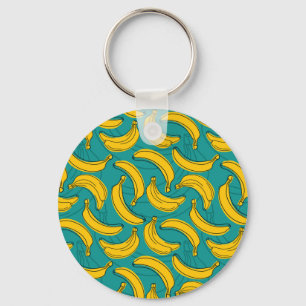 Porte-clés Banane jaune : Noir Vintage