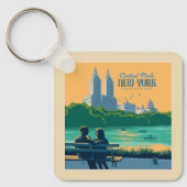 Porte-clés Banc de New York Central Park (Recto)