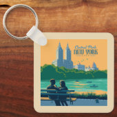 Porte-clés Banc de New York Central Park (Recto)